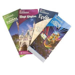 Walt Disney World Park Maps (2018) - Set of 4